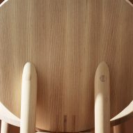 Wood details of the Tranquebar chair by Ca'lyah