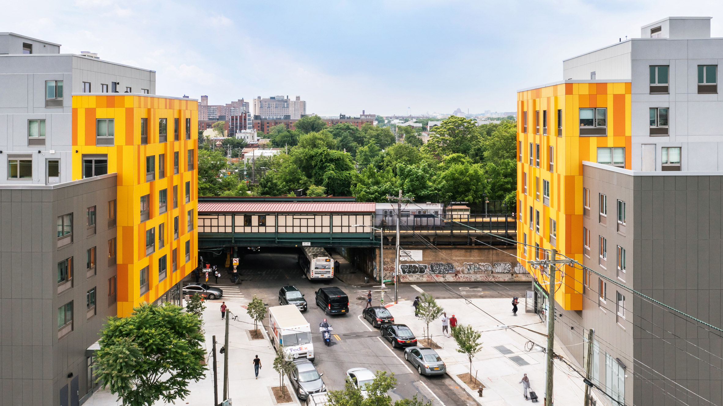 Gluck+ places colourful facades on affordable housing block in Brooklyn - Vimarsana News