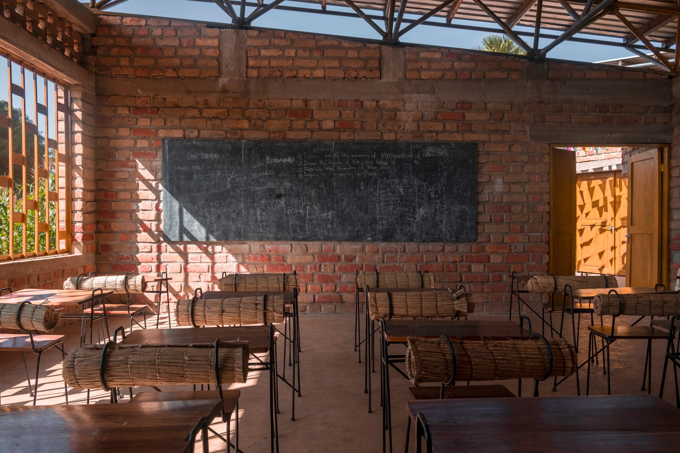 Interior of Wayair School classroom in Tanzania by Jeju Studio