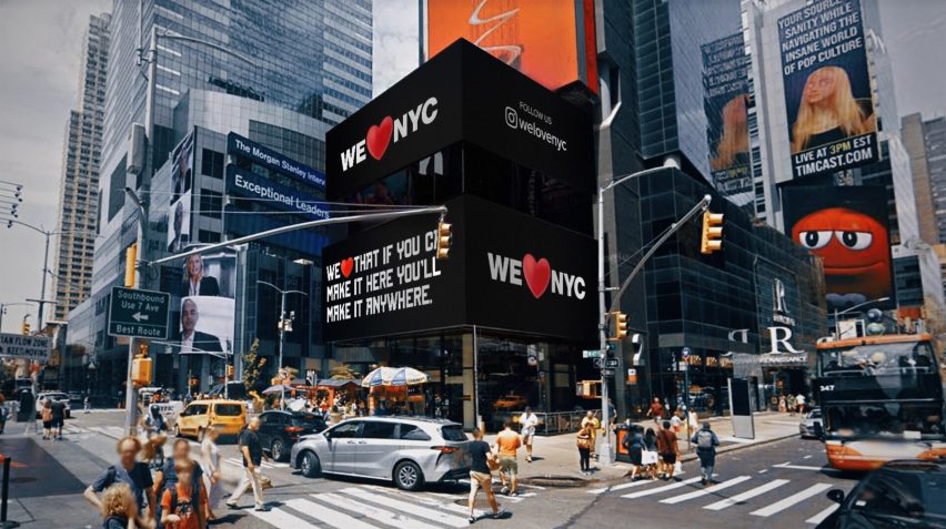Логотип We Heart NYC от Грэма Клиффорда для партнерства с Нью-Йорком