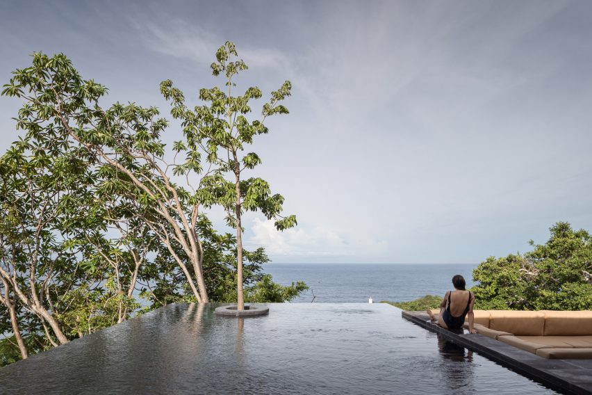 Infinity pool designed by Zozaya Arquitectos overlooking the Pacific coast of Mexico