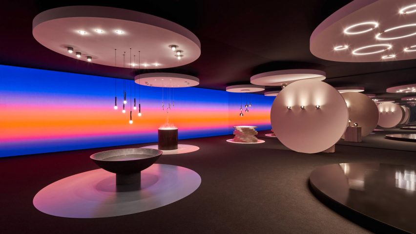 Occhio's immersive installation titled New Horizons at this year's Milan design week.