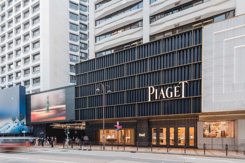 Piaget boutique Hong Hong facade by Neri&Hu