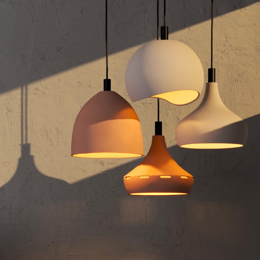 Photo of four suspended pendant lights