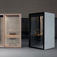 Abstracta launches noise-regulating office furniture at Salone del Mobile