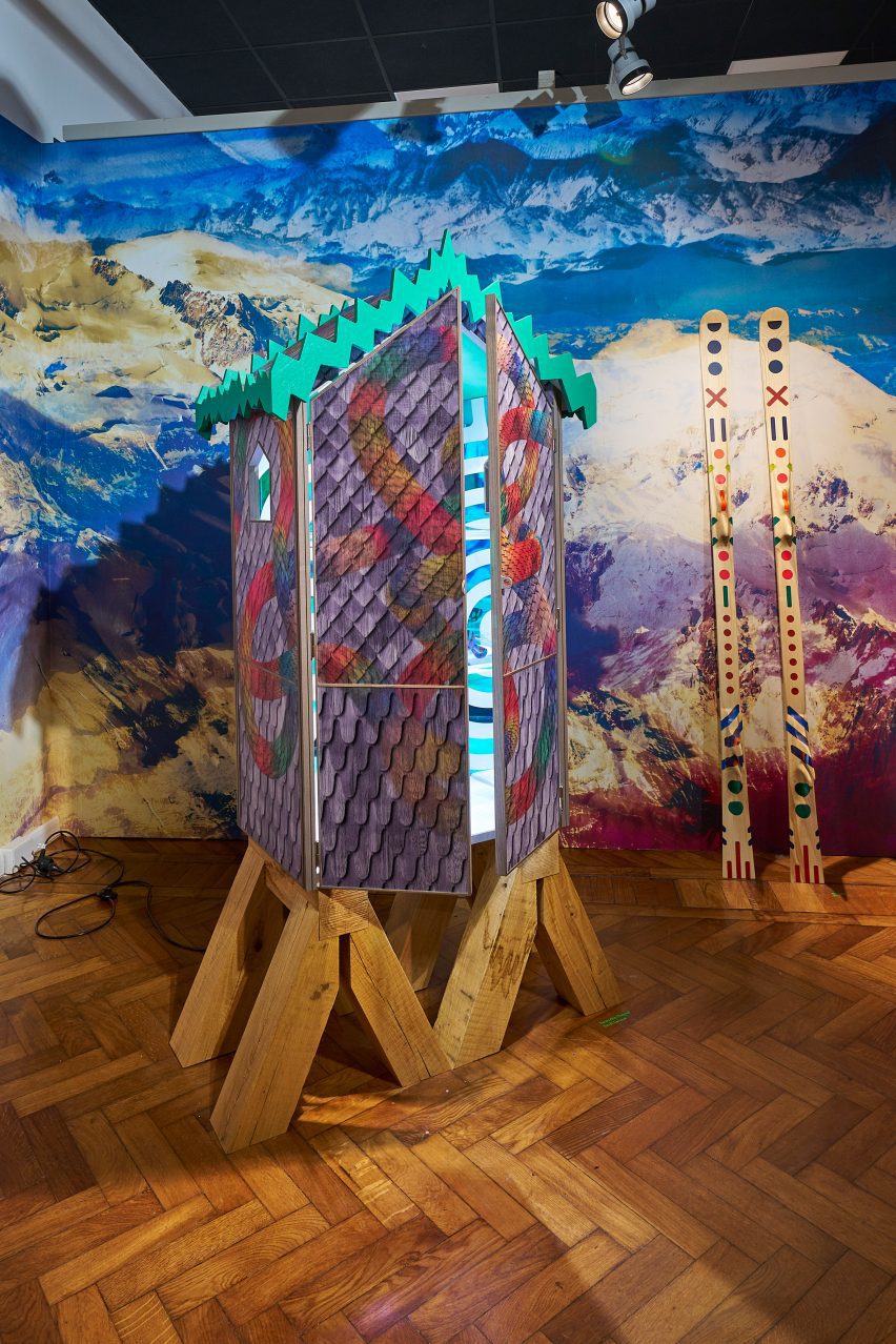 Cabinet in Alpine Rising exhibition by Markus Benesch
