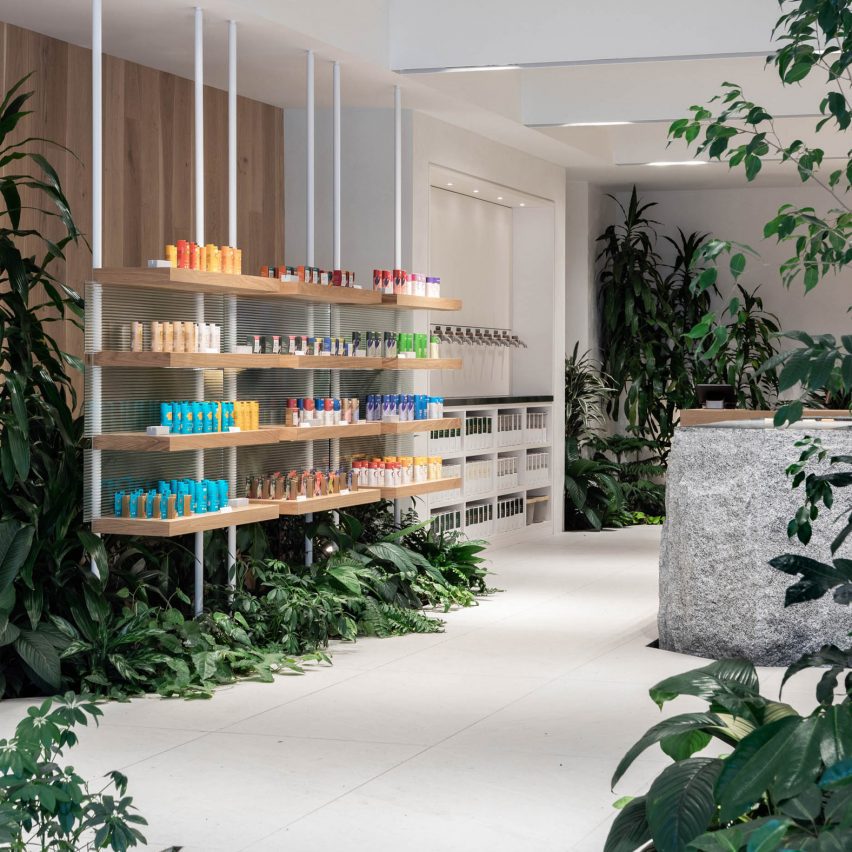 Plant-filled beauty boutique in Montreal