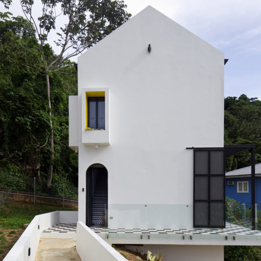 Two-storey home in the Caribbean