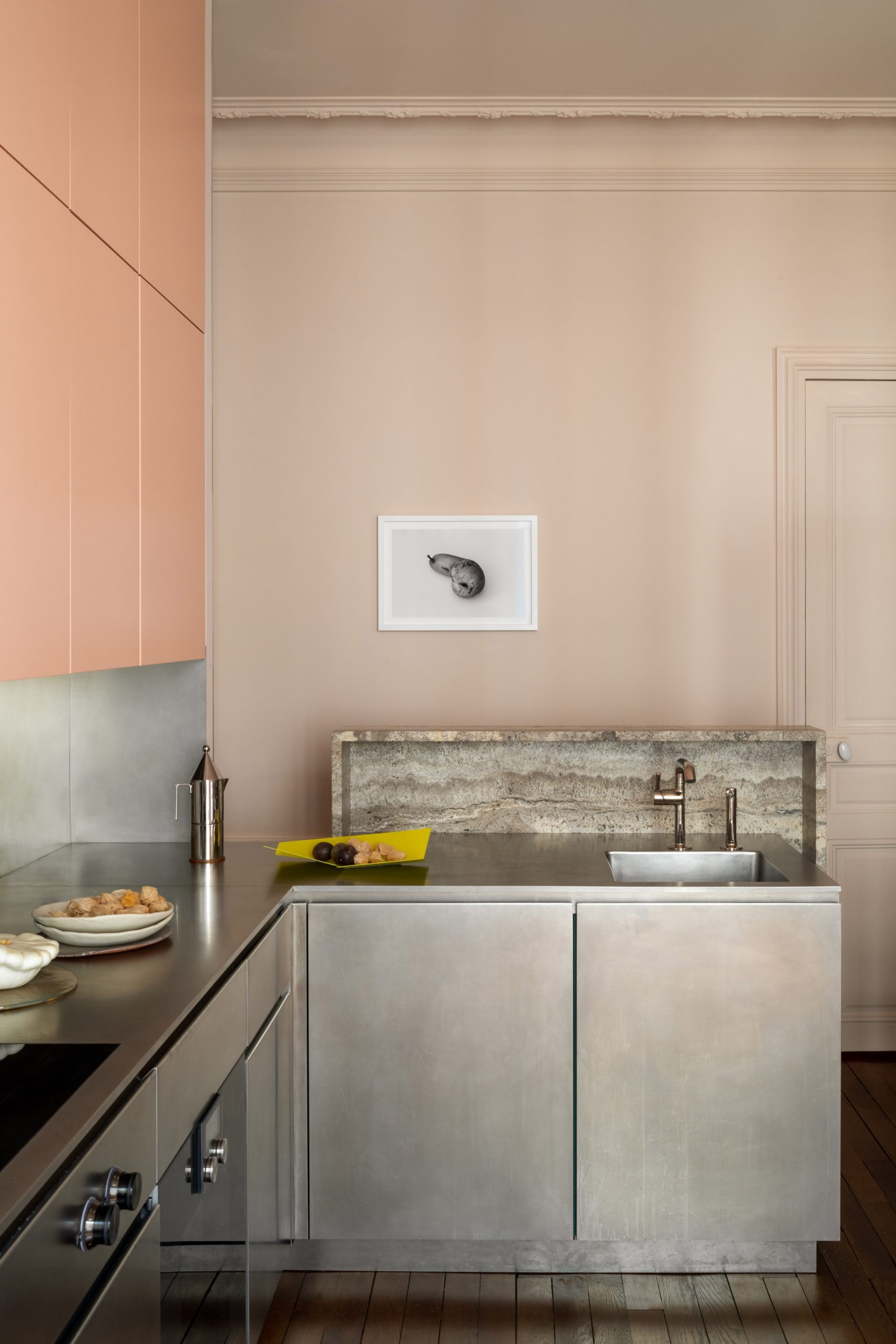 Kitchen of Canal Saint-Martin apartment