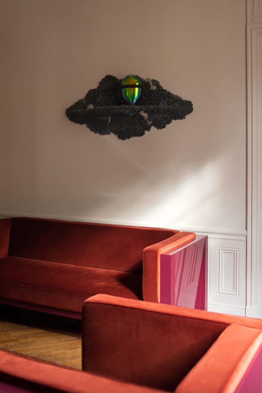 Reading room of Parisian apartment by Rodolphe Parente