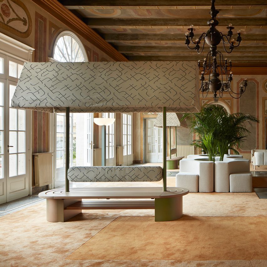 Clay Court Club installation at Milan design week by Cristina Celestino