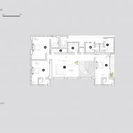 First floor plan of the Lantern House by CmDesign Atelier
