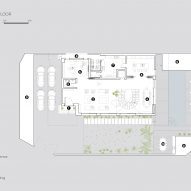 Ground floor plan of the Lantern House by CmDesign Atelier