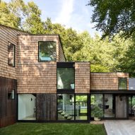 Colleen Healey clads renovated Maryland home in Corten steel and cedar