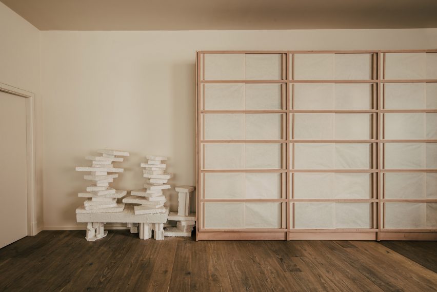 Completedworks studio designed by Hollie Bowden features minimalist interior