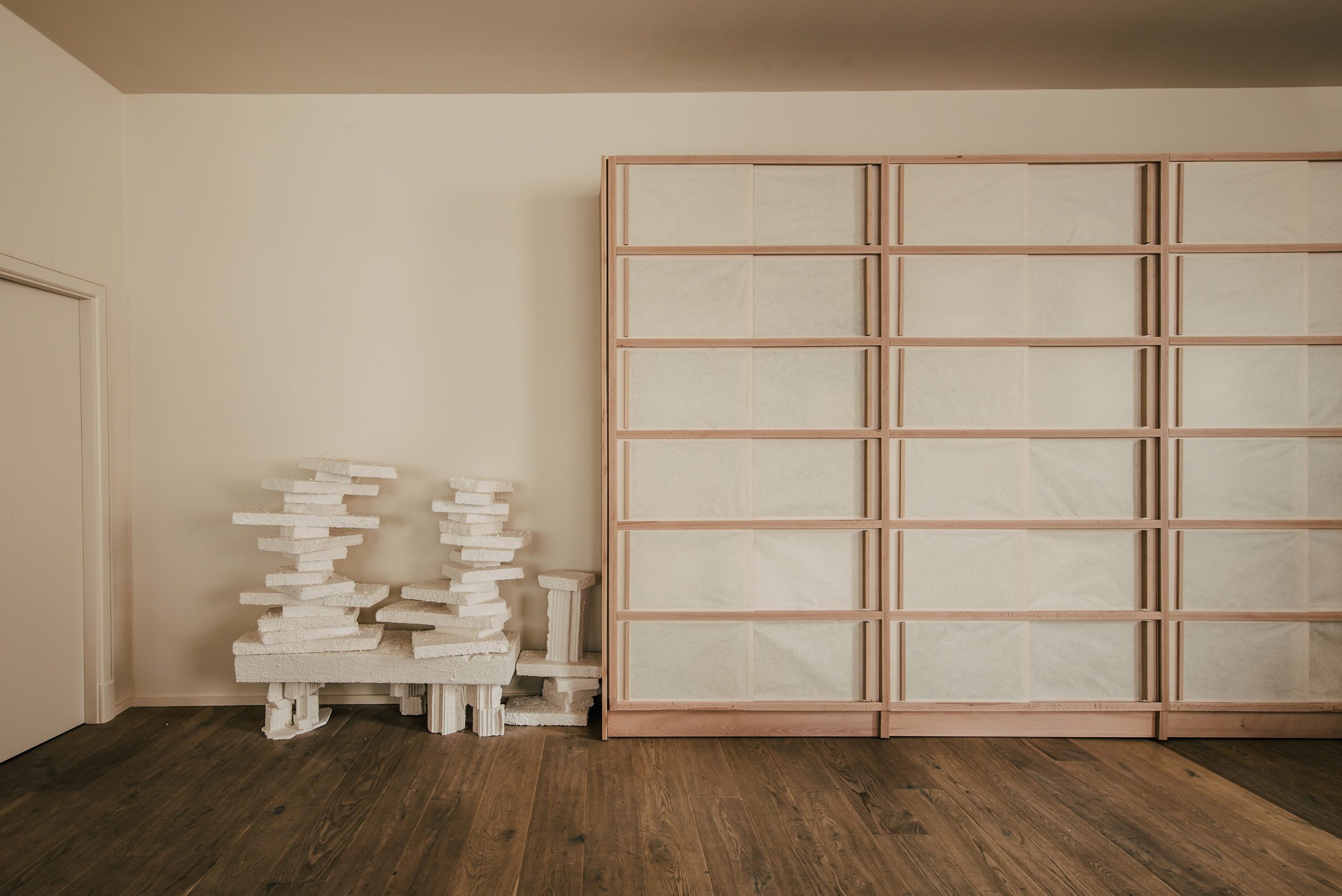 Completedworks studio designed by Hollie Bowden features minimalist interior