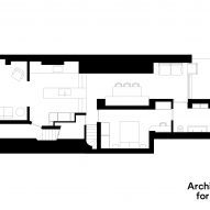 Ground floor plan of De Beauvoir Extension by Architecture for London