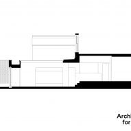 Section of De Beauvoir Extension by Architecture for London