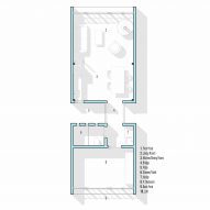 Ground floor plan of the tiny house in Ecuador by PJCArchitecture