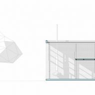 Section drawing of the tiny house in Ecuador by PJCArchitecture