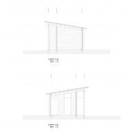Section drawing of the Rural Nicolas Housing by Manuel Cervantes Estudio