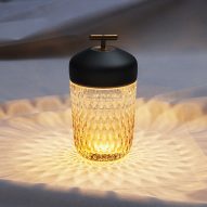 Folia crystal glass outdoor lamp by Saint-Louis
