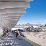 Foster + Partners and Arup design stations for "America's first high-speed rail segment"