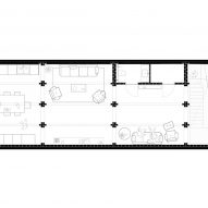 First floor plan at House 1616 by Harquitectes
