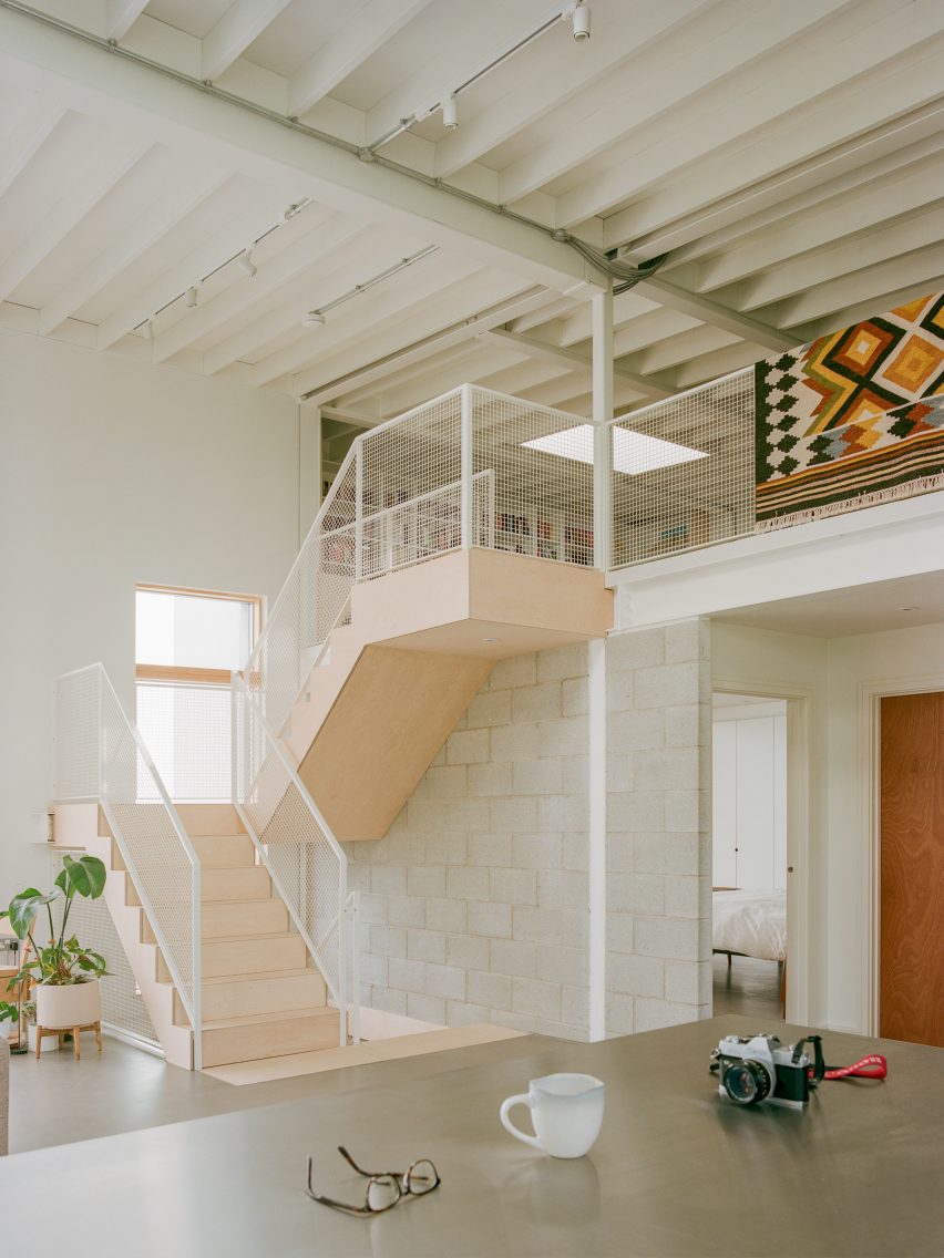 Prefabricated staircase inside House by the Sea by Of Architecture