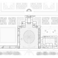 Ground floor plan of Museum Paleis Het Loo by Kaan Architecten