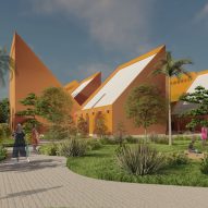 Atelier Masōmī designs raw-earth-brick presidential library in Liberia