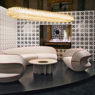 Louis Vuitton furniture on display at Milan design week 2023