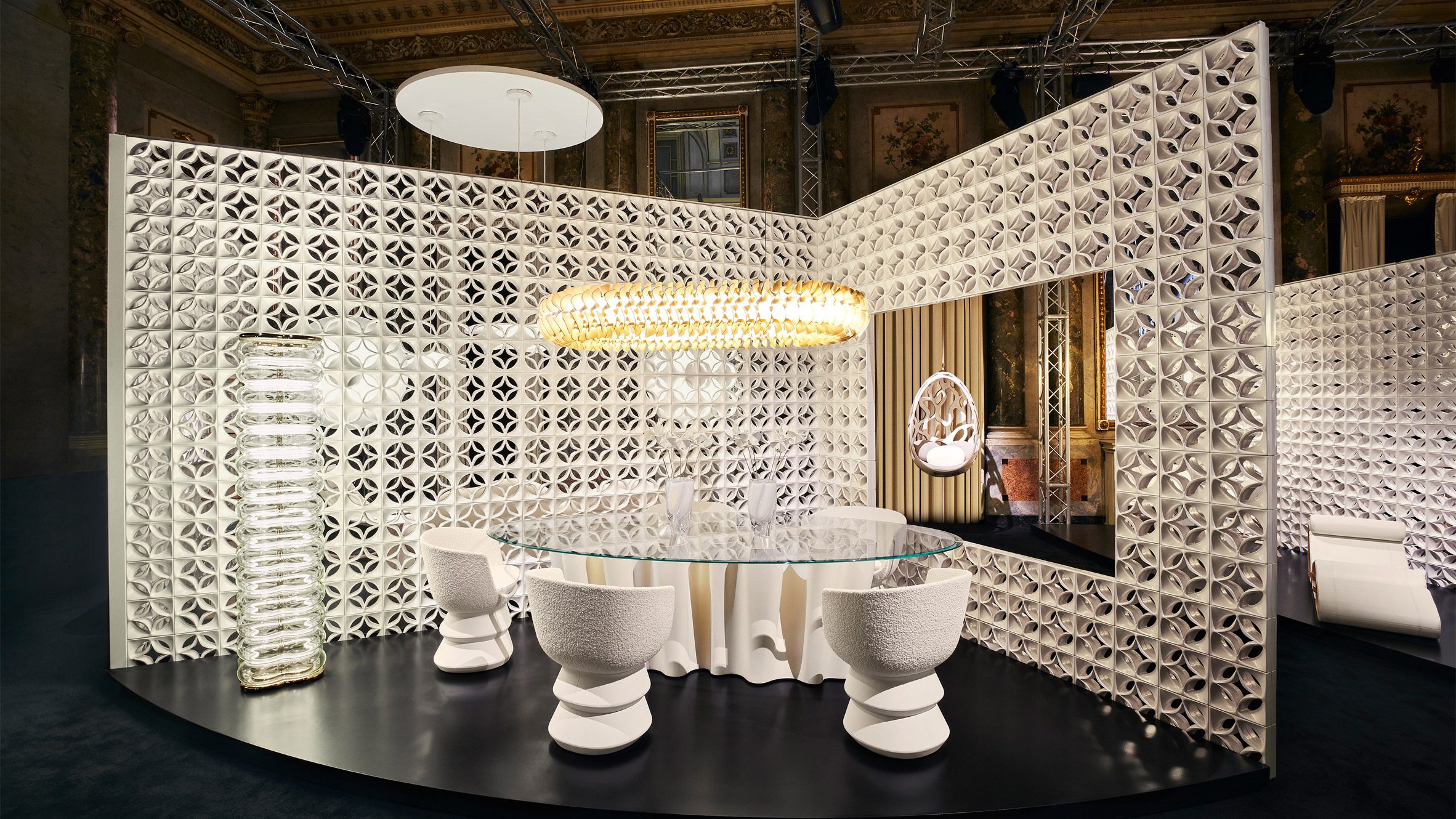 Marc Fornes creates bulging coral-shaped pavilion for Louis Vuitton