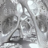 Marc Fornes designs bulging coral-shaped pavilion for Louis Vuitton