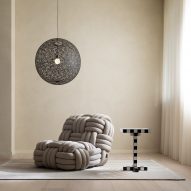 Nika Zupanc's Knitty Chair for Moooi "plays with scale"