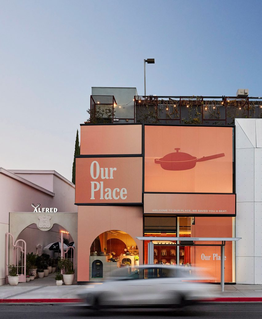 The exterior of the Our Place store on Melrose Avenue