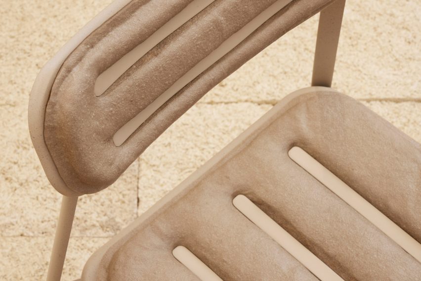 Close-up shot of chair by Prowl studio and m4 factor