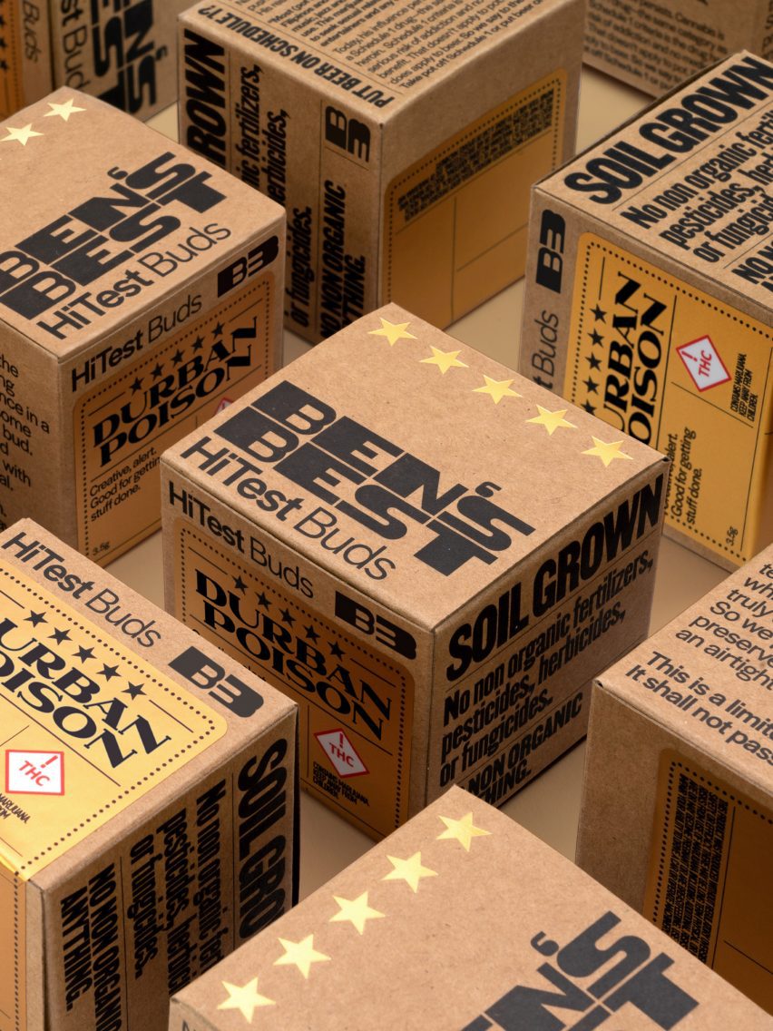 Cardboard packaging displaying Ben's Best logo