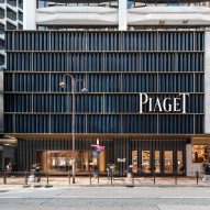 Neri&Hu clads Piaget's Hong Kong boutique in ceramic tiles and bronze