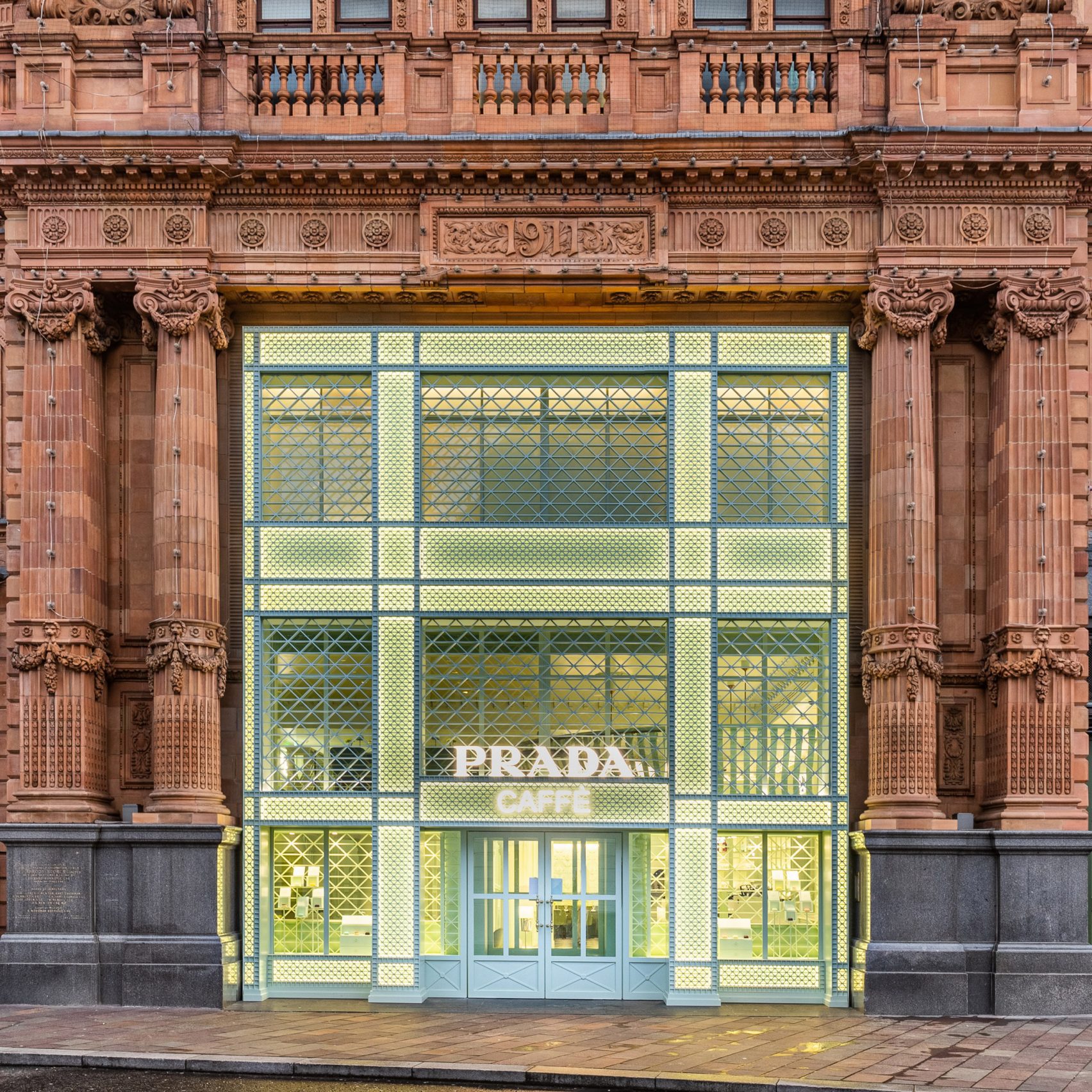 Exterior photo of Prada Caffè at Harrods