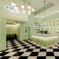 This week Prada opened a cafe inside Harrods