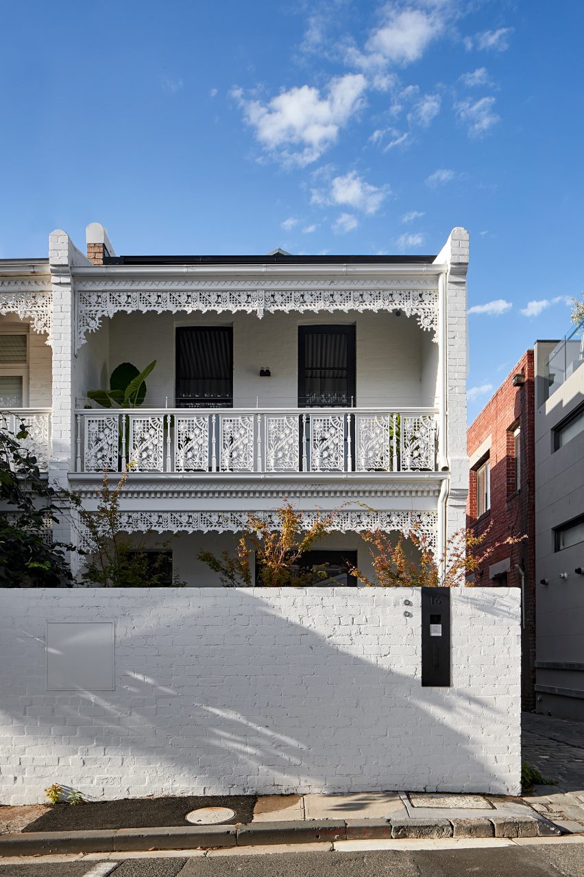 Exterior of Victorian house in Melbourne