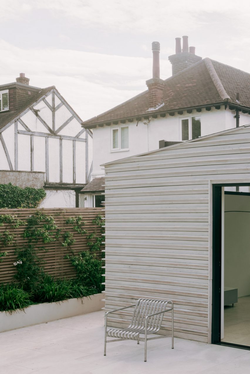 Exterior of London house extension by Francesco Pierazzi Architects
