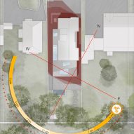 Plan of Suncatcher house extension in London by Francesco Pierazzi Architects