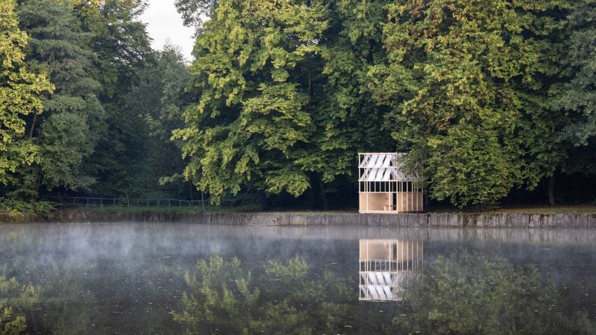View of the Tea House Pavilion by Grau Architects