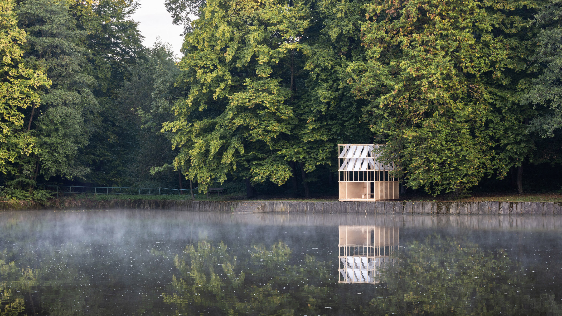 Grau Architects creates minimalist Tea House Pavilion from spruce wood - Vimarsana News