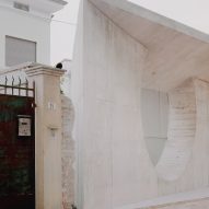 Exterior of Threshold and Treasure art gallery in Italy by AMAA