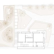 Upper floor plan of Threshold and Treasure art gallery in Italy by AMAA