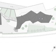 Site plan of Villa MKZ by Takeshi Hirobe Architects