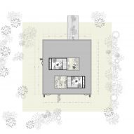 First floor plan of Warm Nest by Ark-shelter and Archekta in Belgium